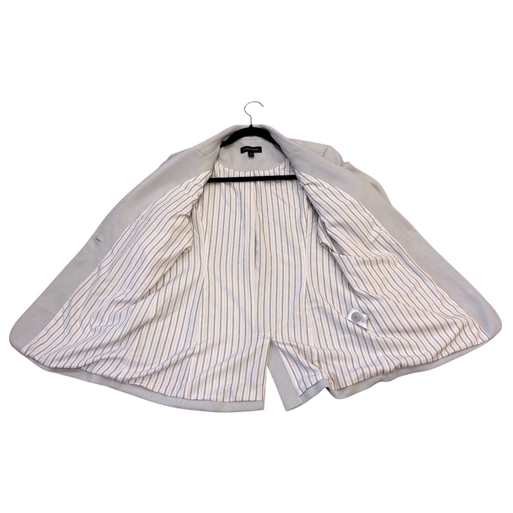 41 Hawthorn Blazer Womens Size M Light Blue Single Button Pinstripe Lined Office - Picture 3 of 8